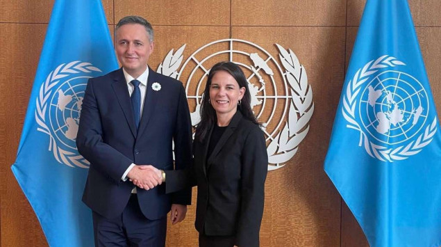 Bećirović u New Yorku razgovarao s predsjednicom Generalne skupštine UN-a Annalenom Baerbock