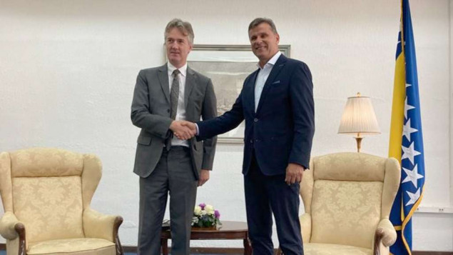 Premijer Novalić sa novim britanskim ambasadorom o prioritetima u radu Vlade FBiH