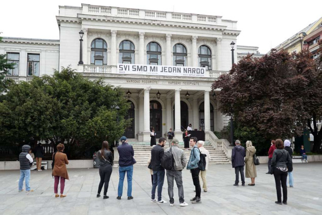 Glumci NPS izveli program 'Sarajevo, poezija i proza o gradu' povodom Dana pobjede nad fašizmom