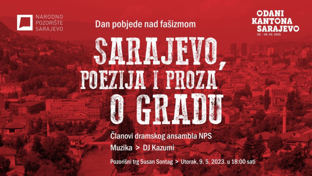 Dramski ansambl NPS sutra izvodi  specijalni program posvećen Sarajevu