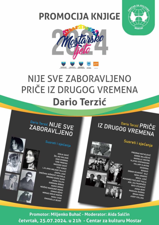 Mostar: U četvrtak promocija nove knjige Darija Terzića