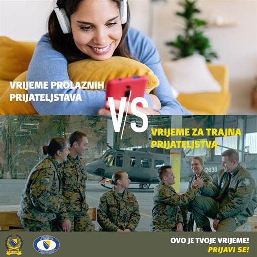 Ministarstvo odbrane BiH u petak objavljuje oglas za prijem 400 kandidata