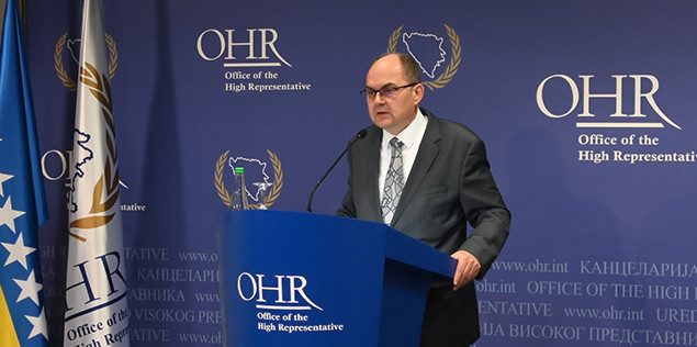 Visoki predstavnik Schmidt zakazao vanredno obraćanje javnosti