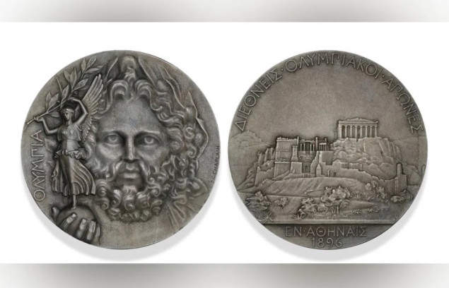 Olimpijska medalja sa Igara u Atini 1896. prodata za 142.000 dolara na aukciji u Danskoj