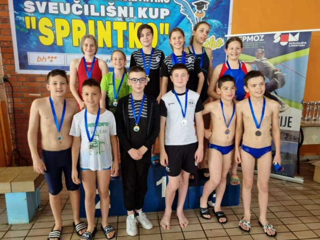 Mostarska "Orka" zauzela prvo mjesto na III. međunarodnom plivačkom mitingu