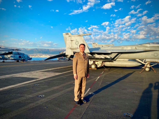 Načelnik Zajedničkog štaba OS BiH Mašović obišao američki supernosač aviona