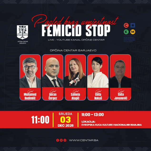 U Sarajevu izložba, kreativna radionica i panel "Femicid Stop! - Pogled kroz umjetnost"