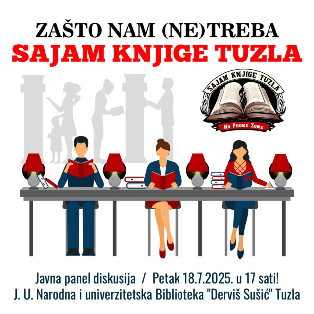 Panel razgovor: Zašto nam (ne)treba Sajam knjige Tuzla?