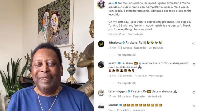 Legendarni Pelé proslavio 82. rođendan