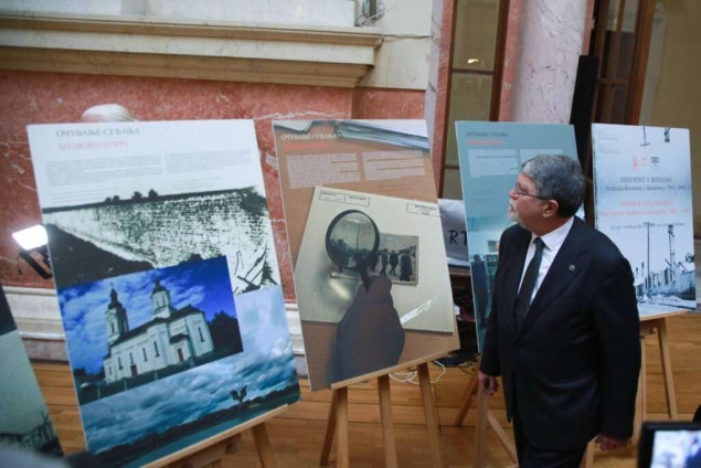 Izaslanstvo Europskog parlamenta u Srbiji dočekano izložbom o Jasenovcu