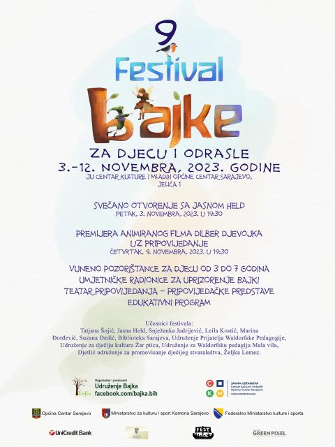 Sutra u Sarajevu 9. Festival bajke za djecu i odrasle