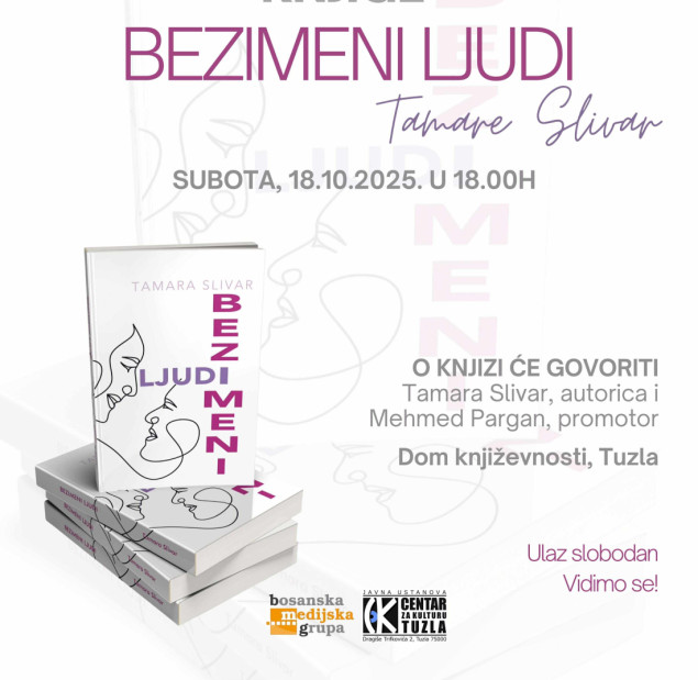 U Tuzli promocija knjige Tamare Slivar "Bezimeni ljudi"