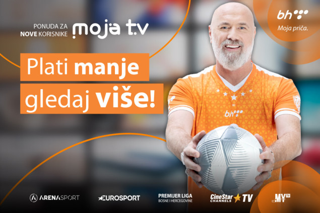 Akcija za nove korisnike Moja TV - Plati manje, gledaj više!