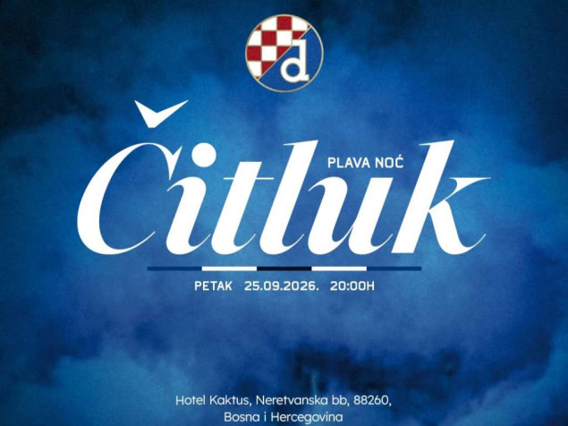 U Čitluku u petak Dinamova Plava noć, stižu Boban, Zajec, Vlaović…