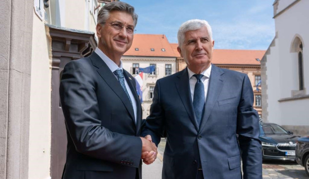 Plenković se sastao s Čovićem i Filipović: Izbori važan politički trenutak za BiH