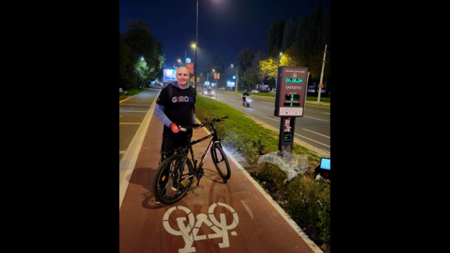 Postavljen prvi brojač za bicikla u Sarajevu