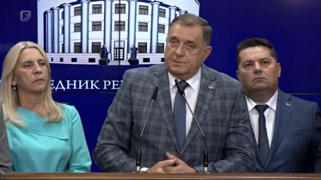 Dodik zahvalio Vučiću i Savjetu za nacionalnu bezbjednost Srbije zbog odbacivanja presude Suda BiH