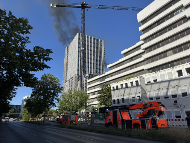 Požar izbio na gradilištu nebodera u Berlinu