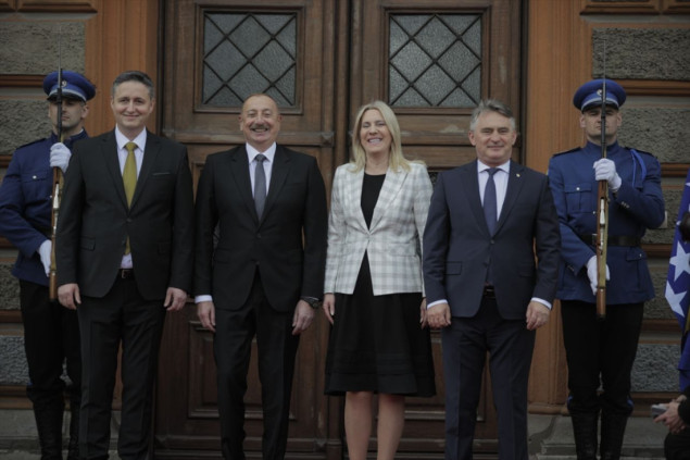 Upriličen svečani doček za predsjednika Republike Azerbejdžan