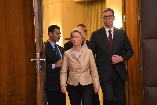 Von der Leyen s Vučićem: EU želi napredak Srbije u vladavini prava i medijima, izbornom zakonu i usklađenosti vanjske politike