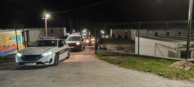 Racija u Privremenom prihvatnom centru Lipa u Bihaću
