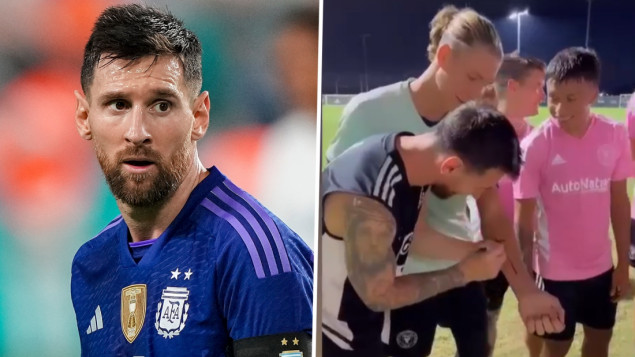 Golman Intera iz Miamija istetovirao na ruci Messijev autogram