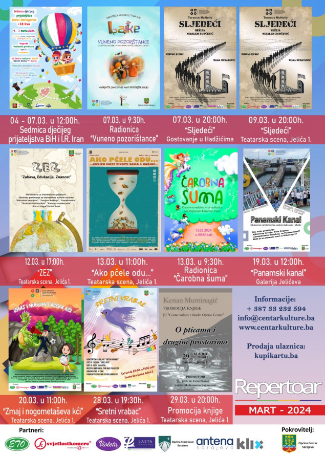 Mart kroz programe JU CKM Sarajevo