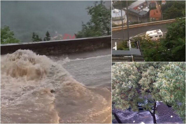 Nevrijeme na širem riječkom području rušilo stabla, munja zapalila krov
