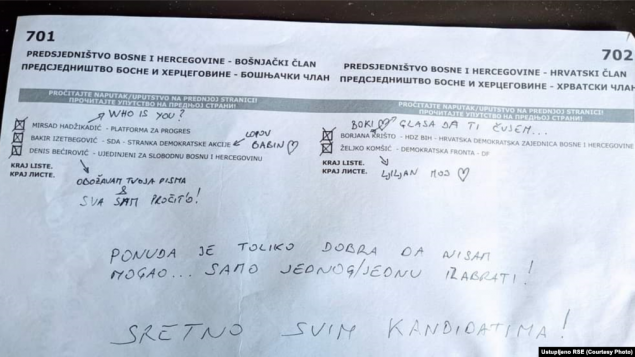 Stotine hiljada nevažećih glasačkih listića u BiH na provjeri
