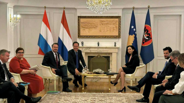 Predsjednica Kosova Osmani sa premijerima Holandije i Luksemburga