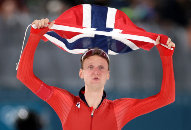 Brzo klizanje: Sander Eitrem osvojio zlato na 5.000 metara na ZOI