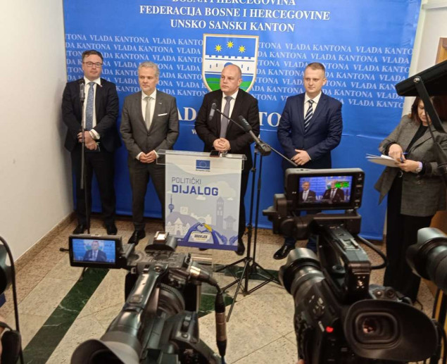 Sattler u posjeti USK, razgovori sa predstavnicima vlasti