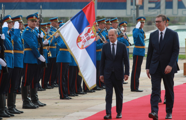 Njemački kancelar Olaf Scholz stigao u posjetu Srbiji