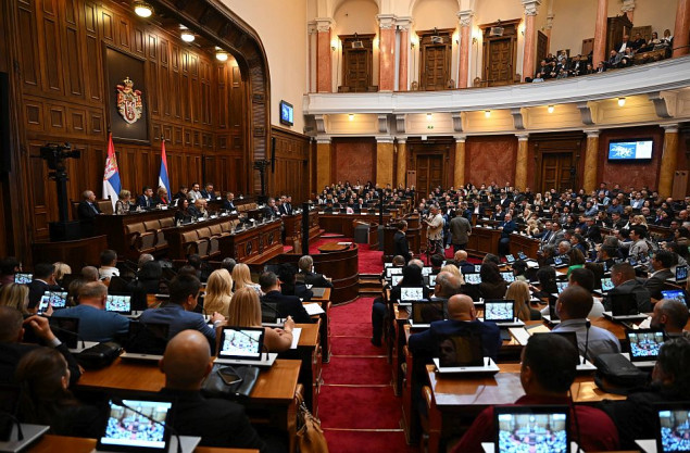 Skupština Srbije raspravlja o 'lex specialisu' za zgradu Generalštaba u Beogradu