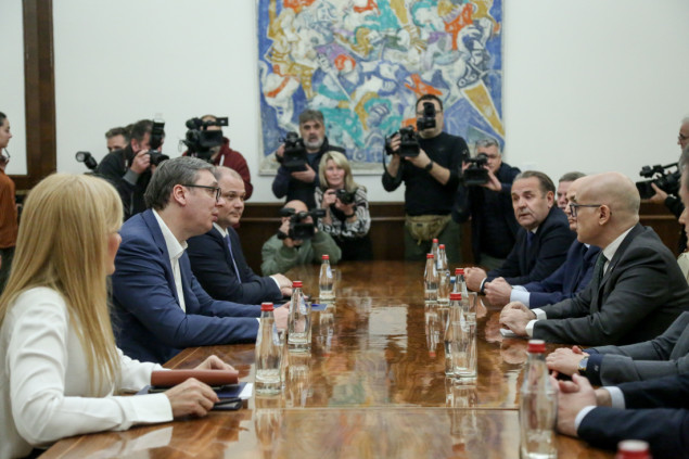 Vučić o kandidatu za premijera sa predstavnicima listi "Ivica Dačić - premijer Srbije" i "Aleksandar Vučić - Srbija ne sme da stane"