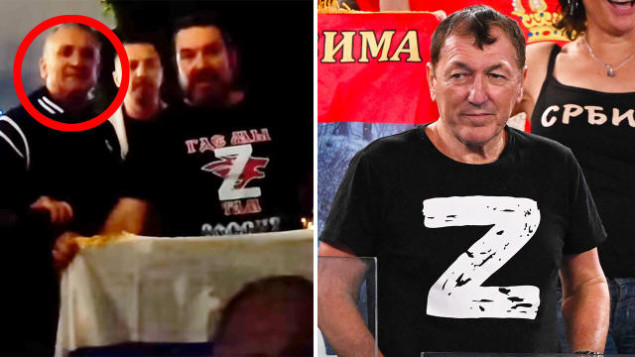 Otac Novaka Đokovića fotografisan sa podržavateljima Vladimira Putina