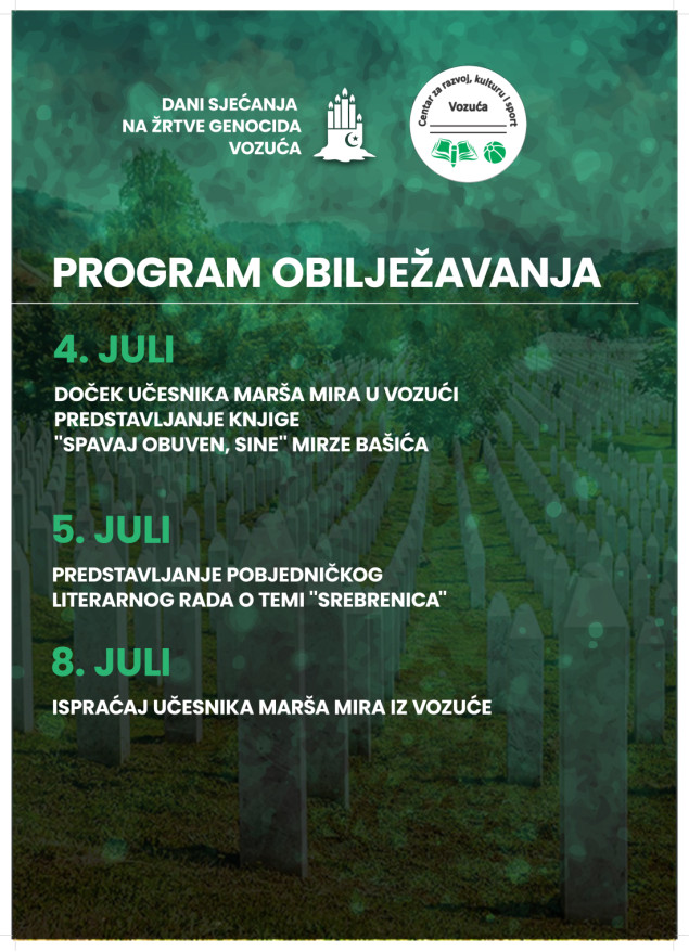 Vozuća: Program ''Dani sjećanja na žrtve genocida''
