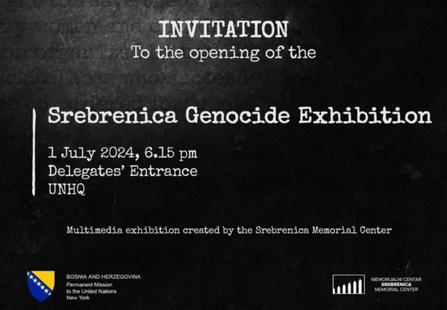 Od 1. do 12. jula u New Yorku izložba o genocidu u Srebrenici
