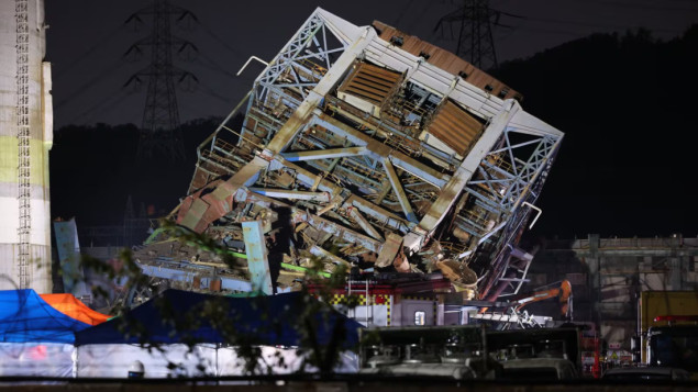 U toku potraga za zarobljenima nakon urušavanja 60-metarskog tornja južnokorejske elektrane