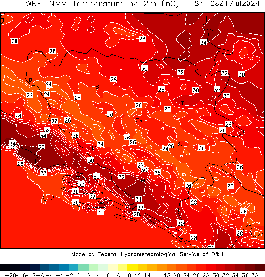 Upozorenje na visoke temperature i pljuskove sa grmljavinom