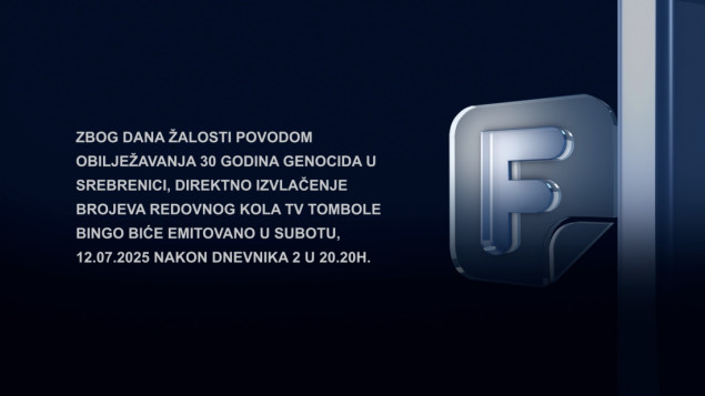 Novi termin emitovanja emisije TV Bingo Show