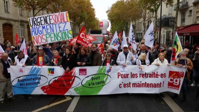 Penzioneri širom Francuske protestovali i tražili veće penzije