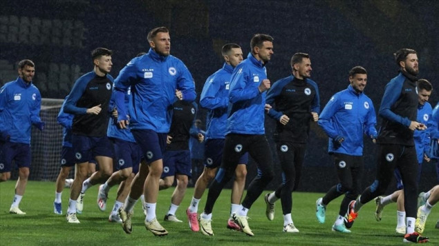 Fudbaleri reprezentacije BiH počeli pripreme za meč protiv Ukrajine