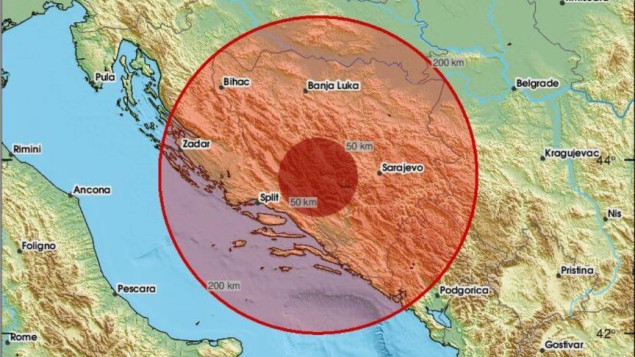 Nakon potresa u BiH nije zabilježena nijedna prijavljena šteta na području Grada Sinja