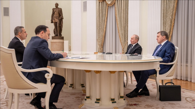 Putin će primiti turskog ministra vanjskih poslova tokom dvodnevne posjete Moskvi