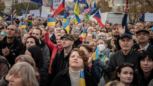 Desetine hiljada Čeha na ulicama Praga izrazilo podršku Ukrajini