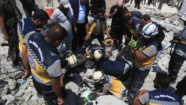 Tri člana porodice poginula u urušavanju zgrade u Halepu