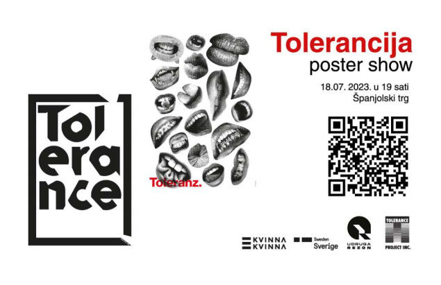 Poster show 'Tolerancija' svjetski poznatog dizajnera Mirka Ilića u Mostaru