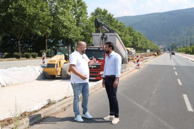 Šteta i Muzur obišli radove na tramvajskoj pruzi do Hrasnice