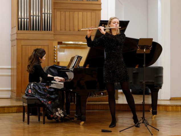 Flautistica Iva Ugrčić i pijanistica Satoko Hayami nastupile na Muzičkoj akademiji UNSA